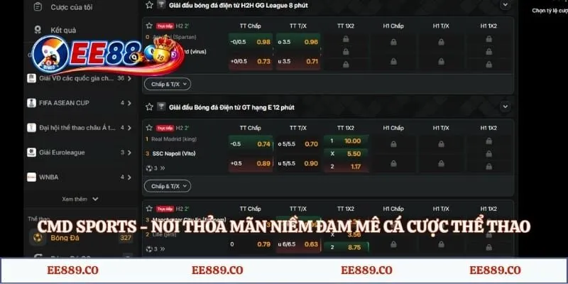 CMD Sports - Nơi Thỏa Mãn Niềm Đam Mê Cá Cược Thể Thao