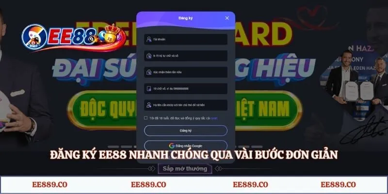 Trang chủ 5 Đăng ký EE88 nhanh chóng qua vài bước đơn giản
