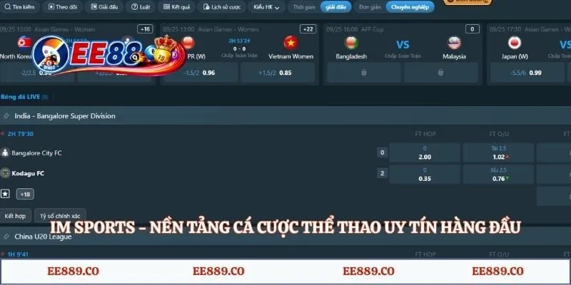 Im Sports - Nền Tảng Cá Cược Thể Thao Uy Tín Hàng Đầu