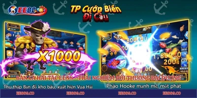 Bắn Cá Hải Tặc EE88 - Trải Nghiệm Đổi Thưởng Đại Dương