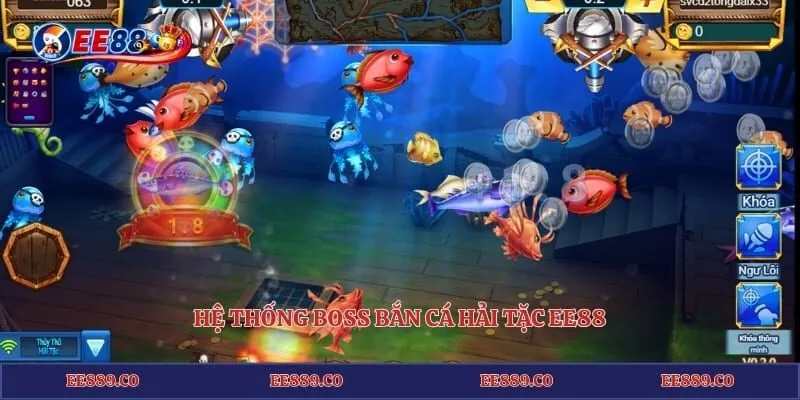 Hệ thống Boss bắn cá hải tặc EE88