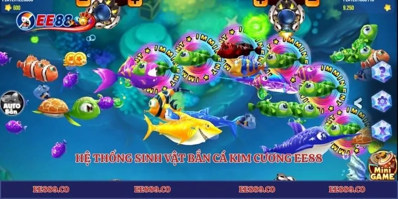 Bắn Cá Kim Cương EE88 - Săn Sinh Vật Báu Vật Nhận Thưởng 3 Hệ thống sinh vật bắn cá kim cương EE88