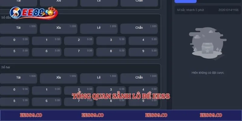 Tổng quan sảnh lô đề EE88